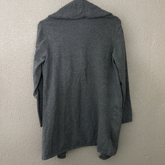 Pure Jill J. Jill Cardigan Sweater Open Front, Small, Cashmere Blend, Gray - Picture 6 of 6